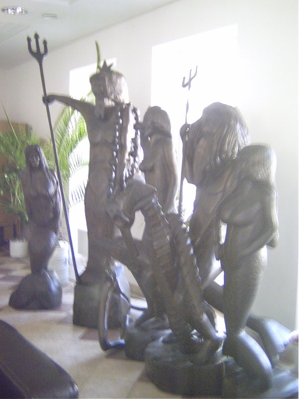 Familie Neptun mit Sohn Triton, einigen T�chtern und weiteren Figuren