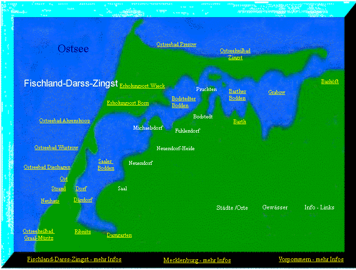 Skizze von Siegfried Kümmel - interaktive Karte - Fischland-Darss-Zingst