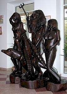 Neptun mit Familie im Ostseehotel in Dierhagen - klick auf das Bild und zur�ck zur Hauptkarte
