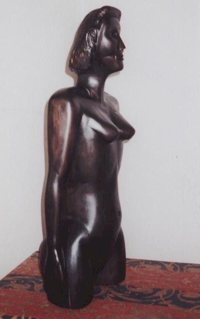 Die schwarze Lady - eine der ersten Figuren von Siegfried Kümmel