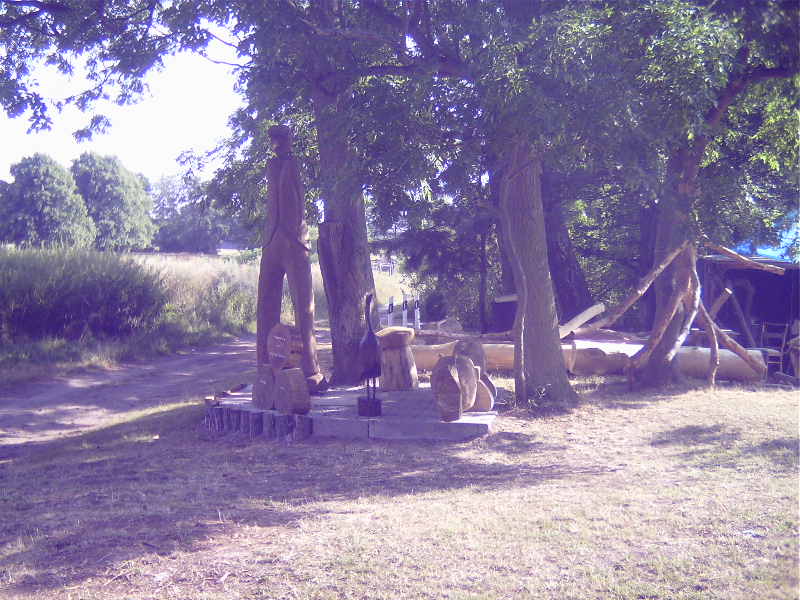 So fing es an vor Jahren - die Holzschmiede im Ortsteil Nauhaus - klick auf das Bild und zurck zur Karte Neuhaus