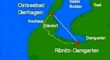 Tour mit Rad von Dierhagen nach Ribnitz-Damgarten