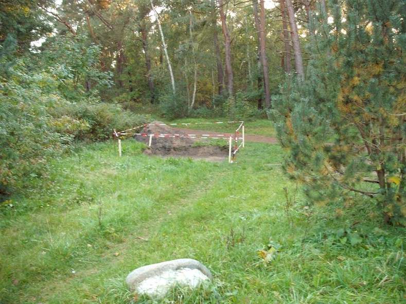 Die Aufstellflche mit Blick auf den Ostseefernrandweg in Dierhagen-Strand