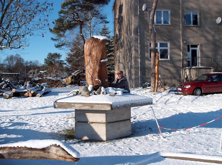 Winterpause am Mimirbrunnen 2008/2009 - wieder einmal Schnee 01.  Klick auf das Bild und es geht zurück auf die Ausgangsseite.