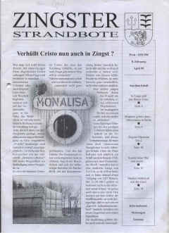 Artikel im Zingster Strandboten im April 1999
