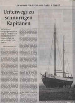 Artikel in der Ostseezietung - Lokalausgabe Ribnitz-Damgarten vom 12. April 2005