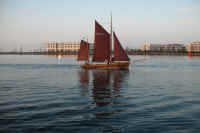 Zeesenboote auf dem Bodden vor Warnemnde - Bild von Siegfried Kmmel