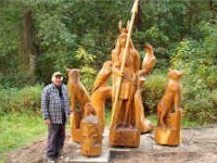 Gruppe Odin mit Geri, Freki, Hugin und Munin  - Bilder von Siegfried Kümmel