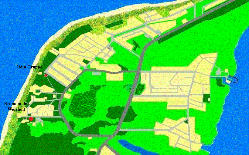 Auf dieser Karte sehen Sie die Standorte der Figuren und Gruppen - Nordische Geschichte - im Ostseebad Dierhagen 
