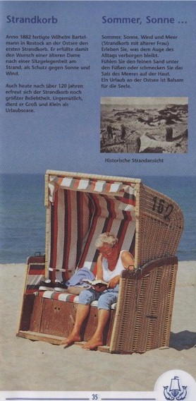 Strandkorb-Sommer-Sonne - Auszug Broschre Kurbetrieb Dierhagen